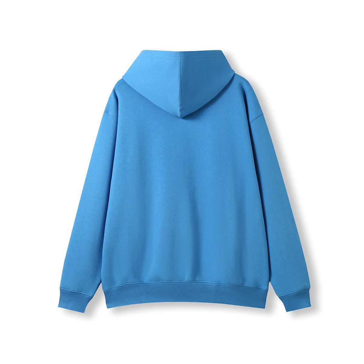Mens Kangaroo Pocket Hoodies Max (Print Area) - Hawaii Blue - Back