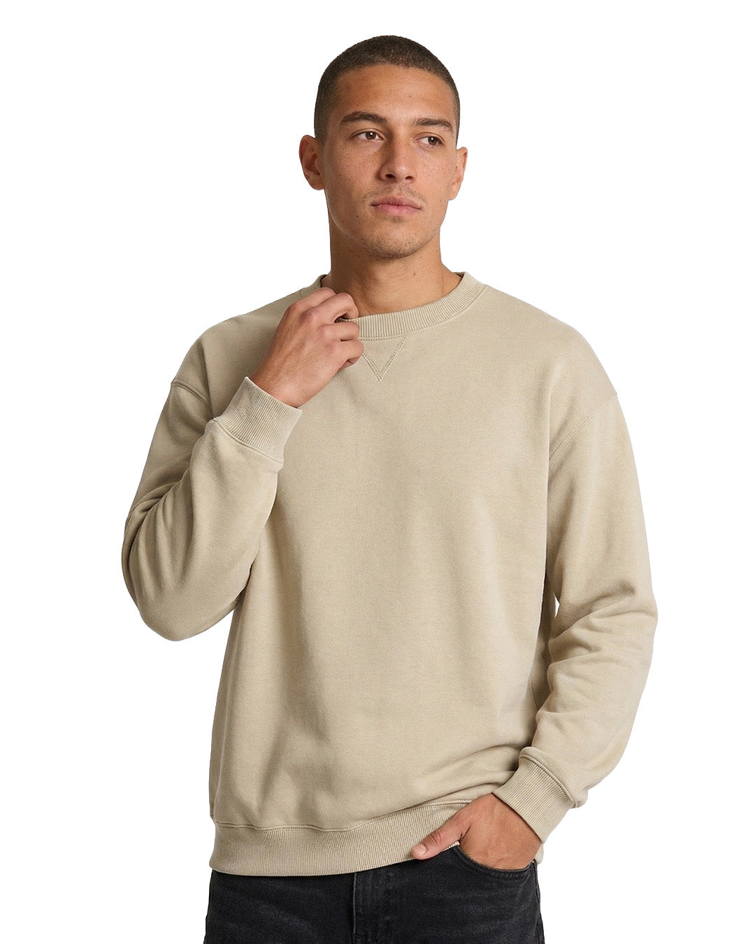 Adult Poly cotton fleece sloppy joe - view