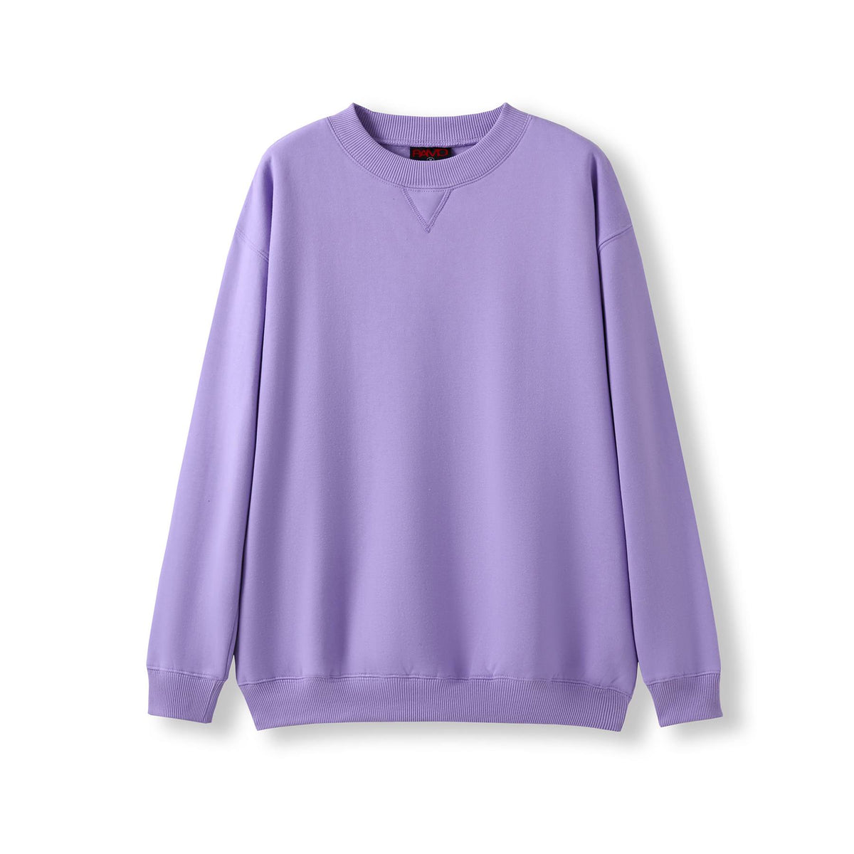 Adult Poly cotton fleece sloppy joe - Lavender - Front