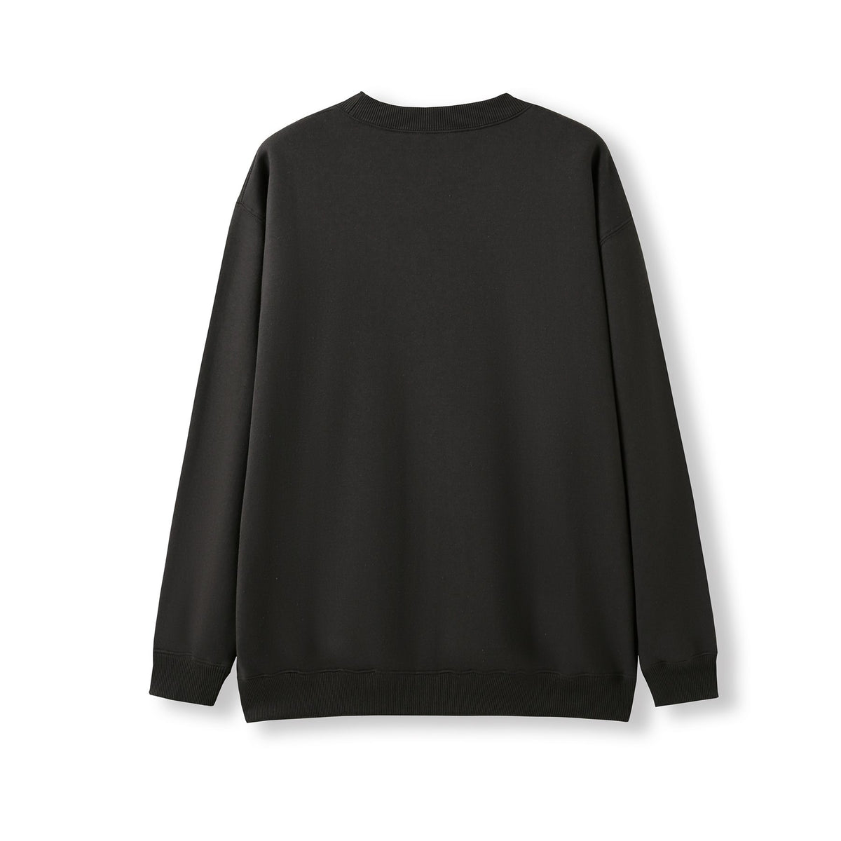 Adult Poly cotton fleece sloppy joe - New Charcoal - Back