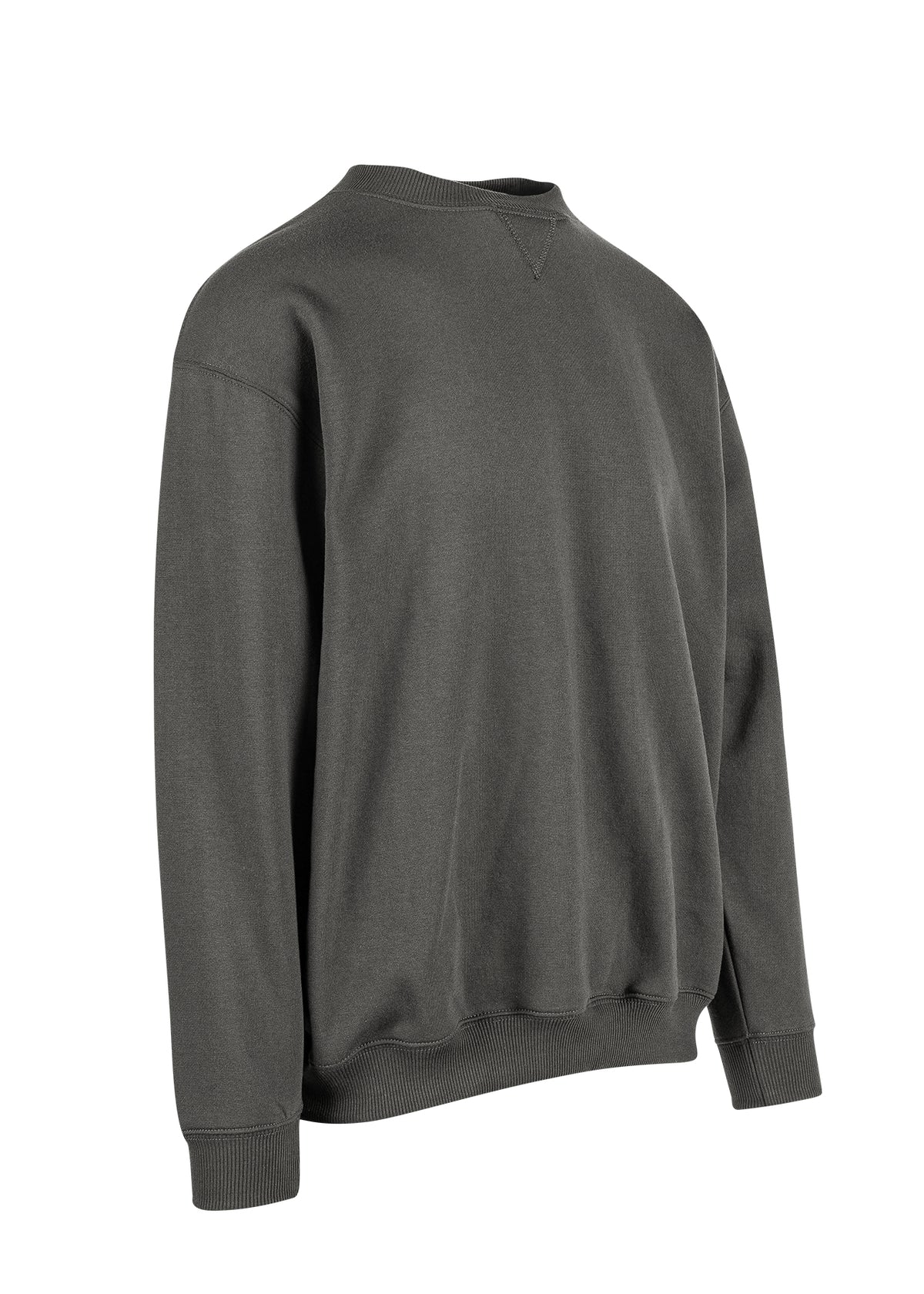 Adult Poly cotton fleece sloppy joe - New Charcoal - Side