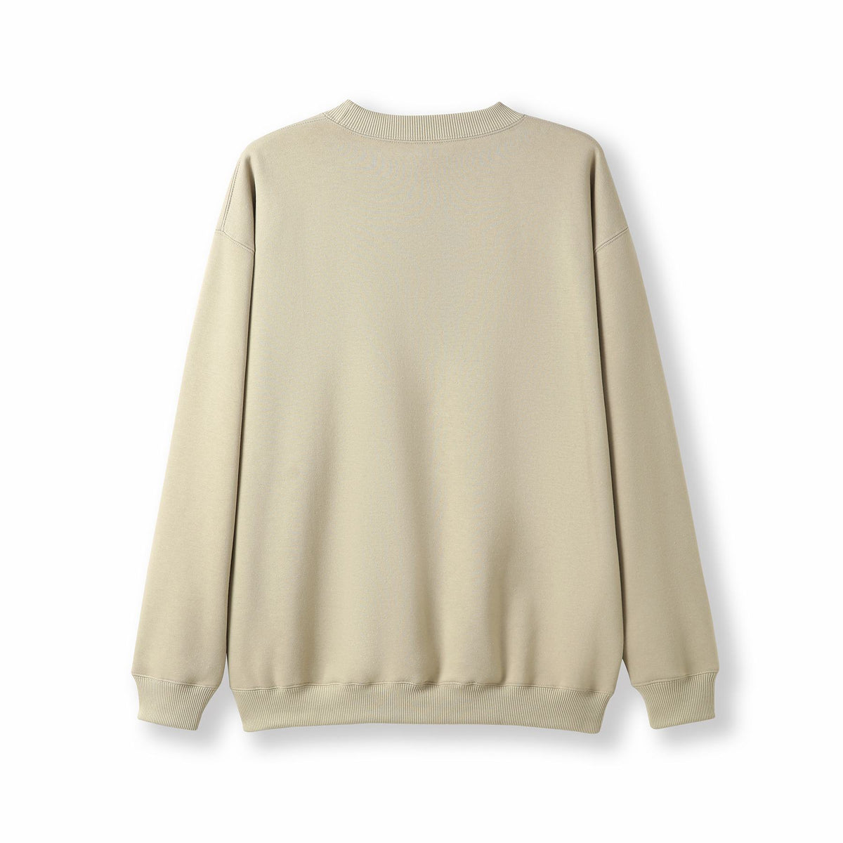 Adult Poly cotton fleece sloppy joe - Sand - Back