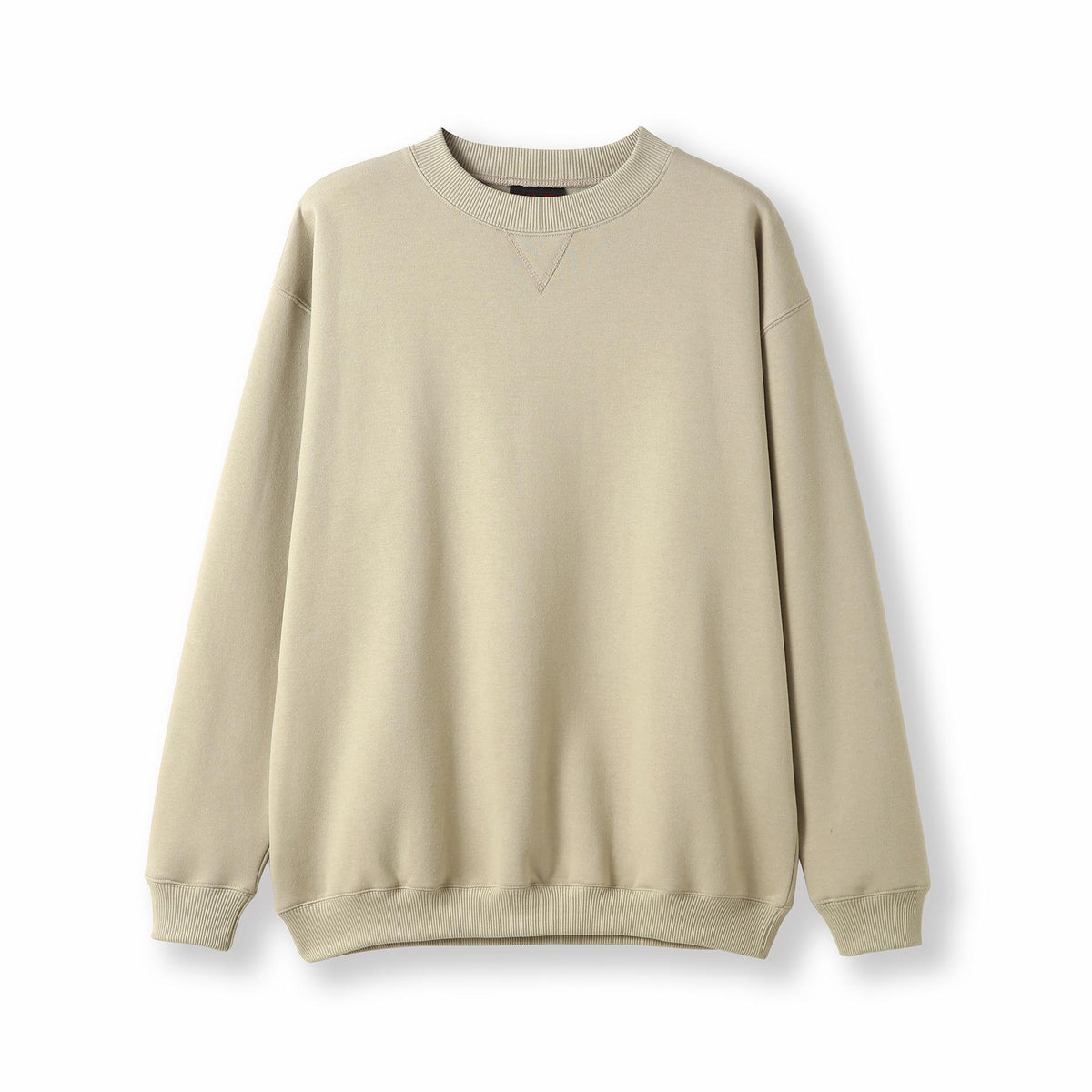 Adult Poly cotton fleece sloppy joe - Sand - Front