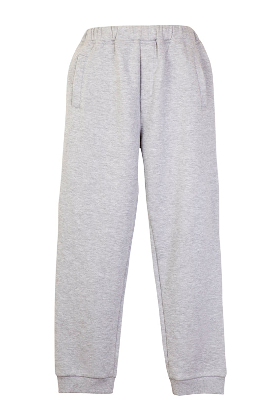 Junior Track Pants - Grey Marl - Front
