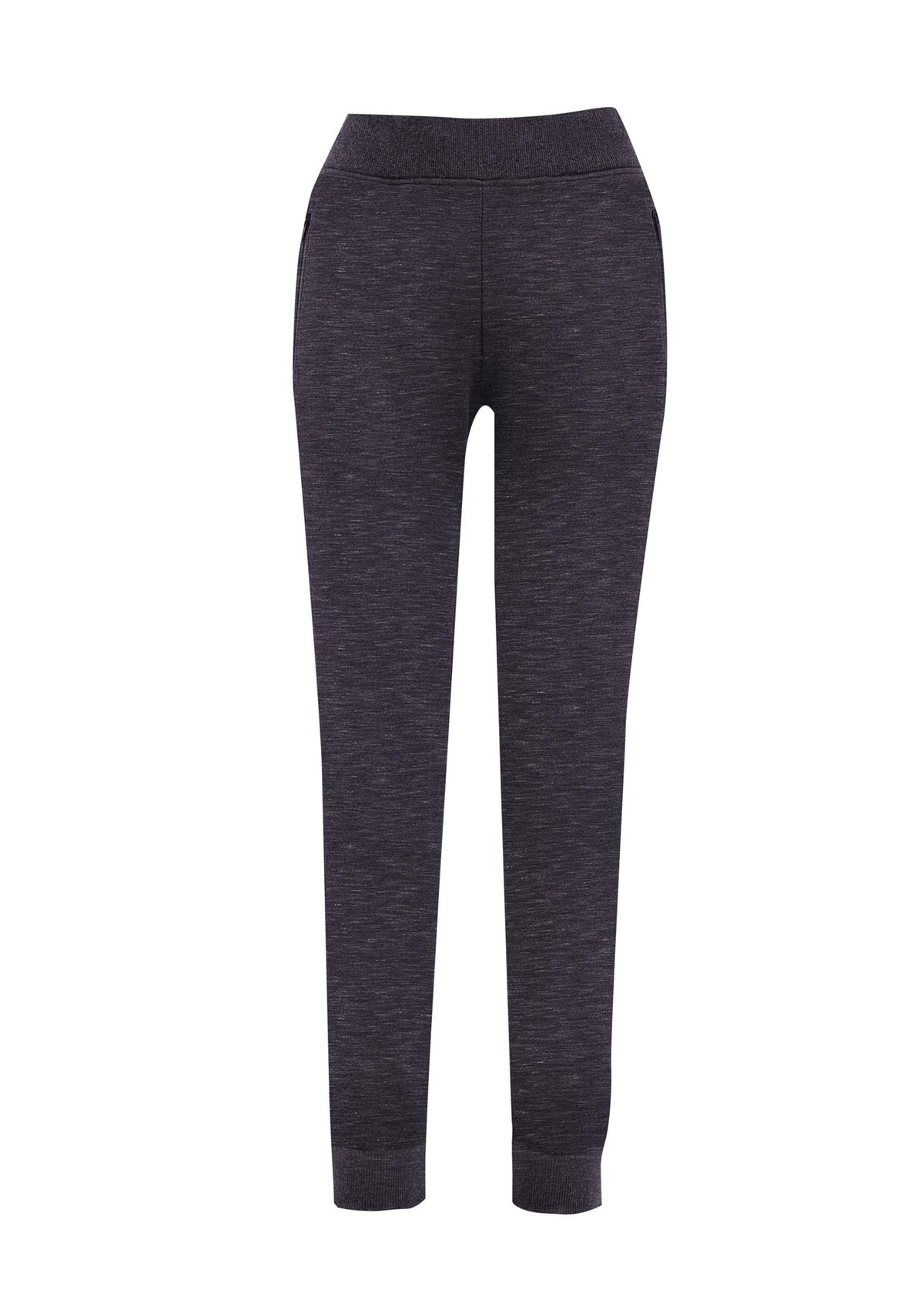 Womens' STANCE brushed fleece pants - Black Marl - Front