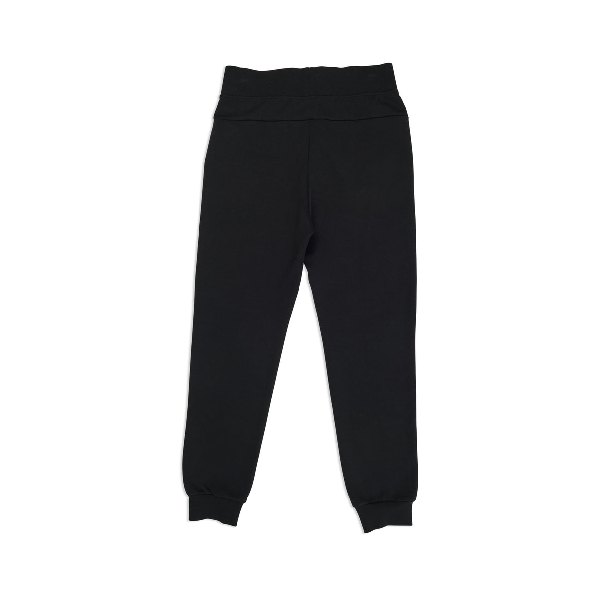 Womens' 3 Layer Cotton Sandwich Pants - Black - Back
