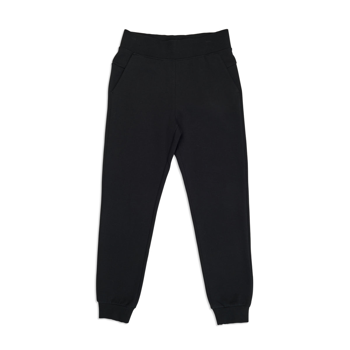 Womens' 3 Layer Cotton Sandwich Pants - Black - Front