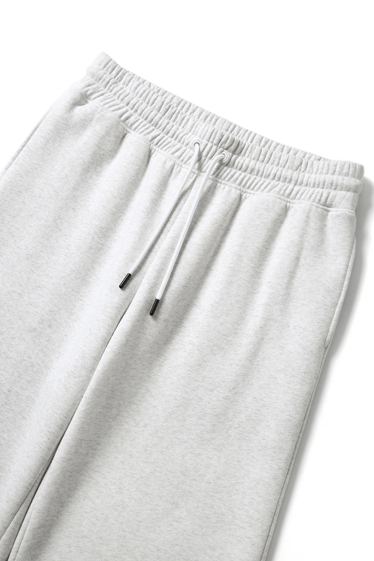 Unisex Wide leg fleece pants - Snow Marl - View