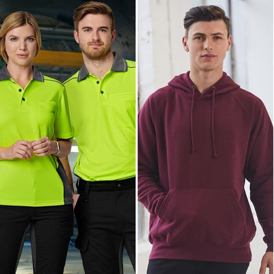 Hi-Vis Polo + Hoodie Mix