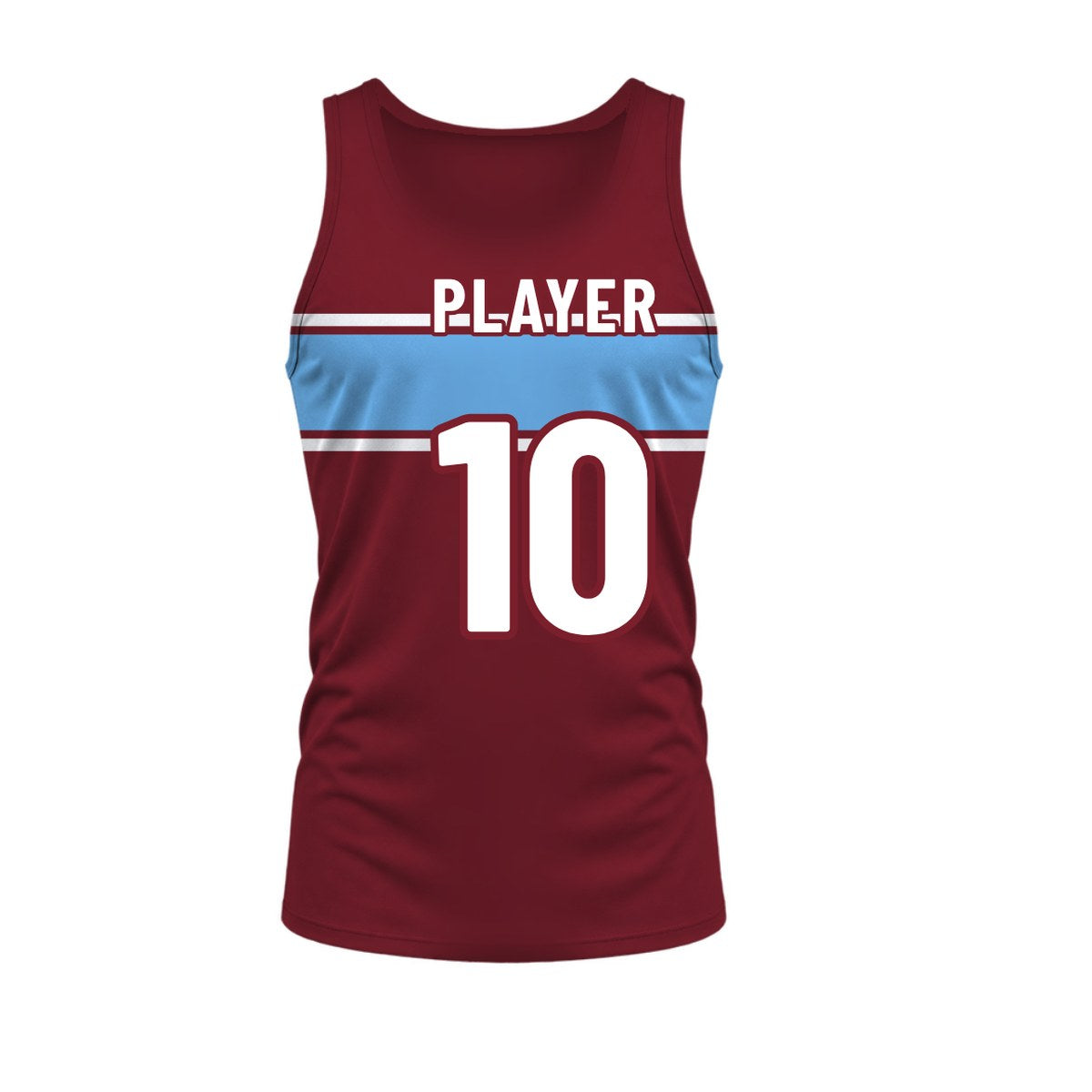 Heritage AFL Guernsey: sublimated afl design, back view