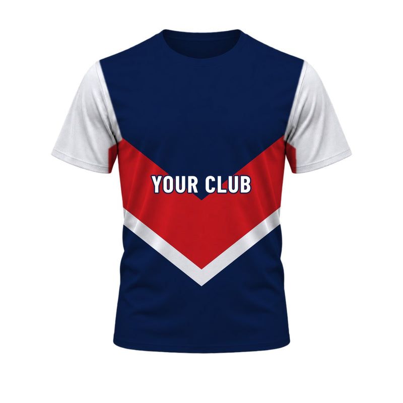 League V Rugby League Jersey: sublimated rugby league design, front view