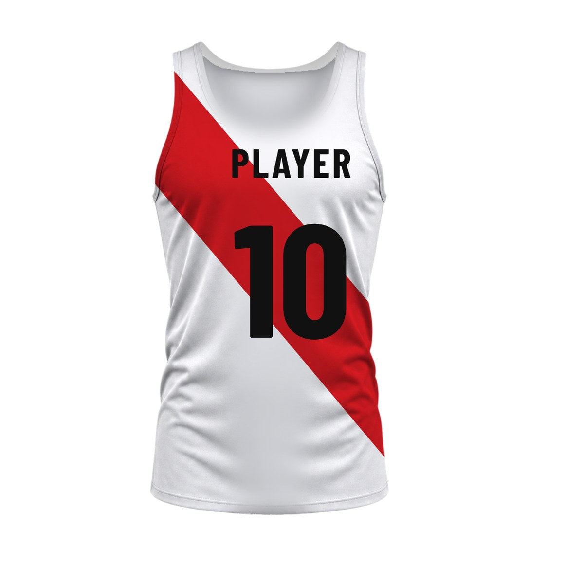 Sash AFL Guernsey: sublimated afl design, back view