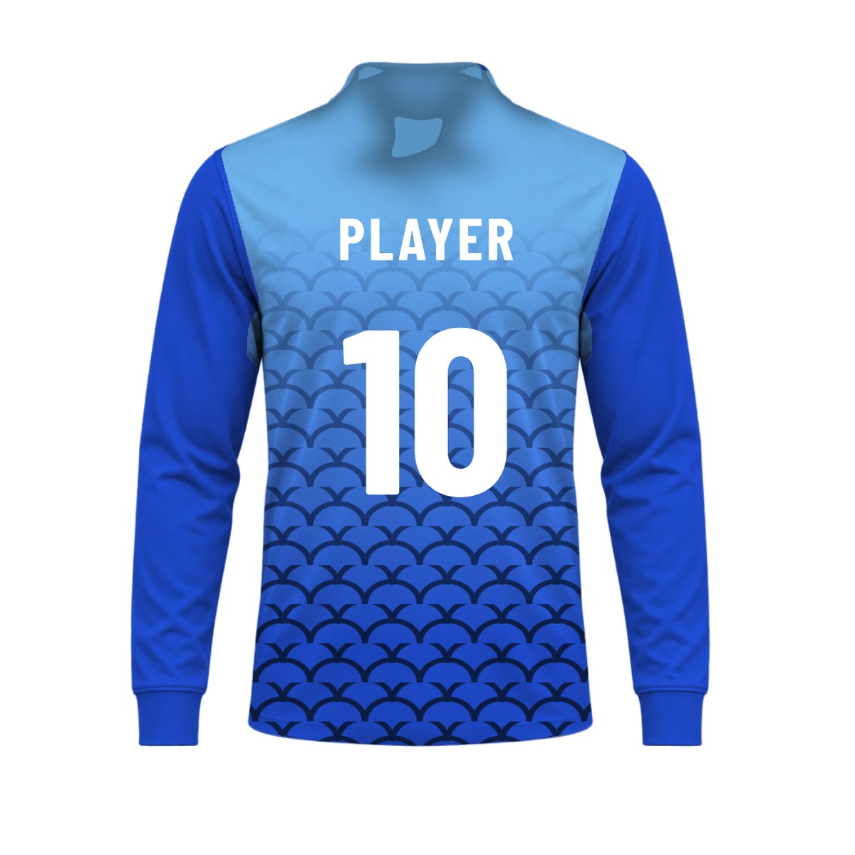 Scale Fade Fishing Shirt: sublimated fishing design, back view