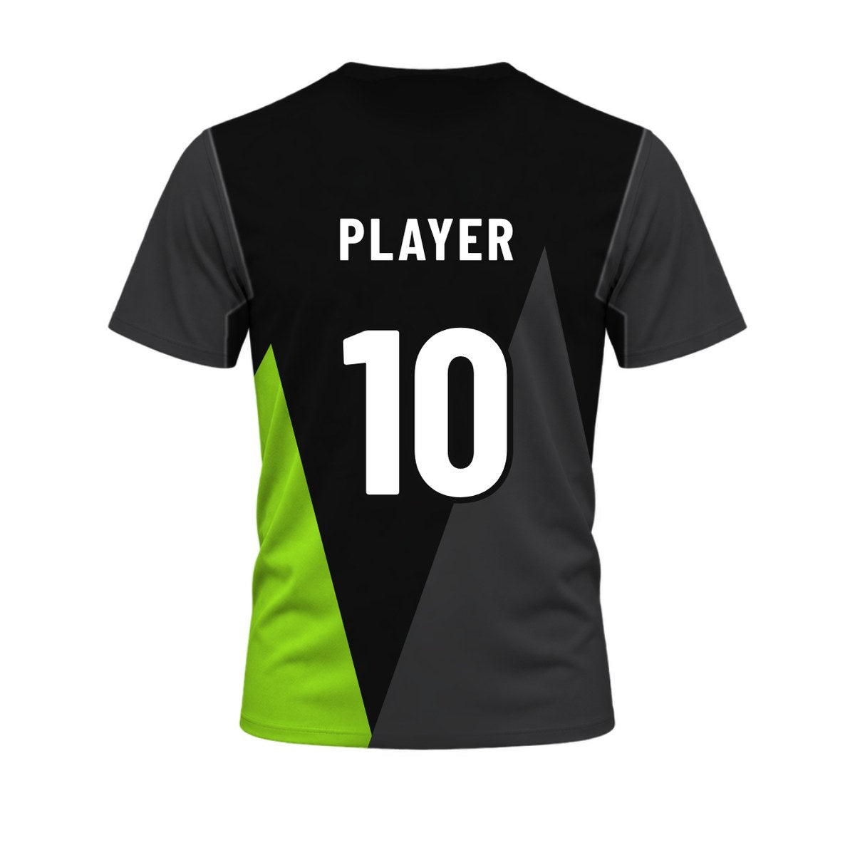 Shard Soccer Jersey: sublimated soccer design, back view