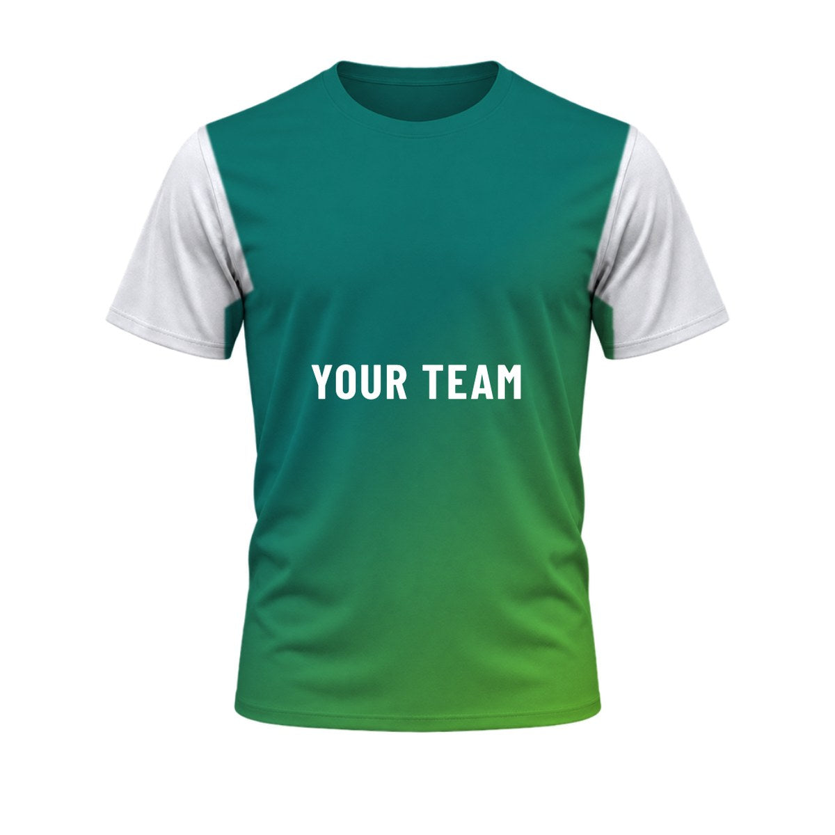 Touch Fade Touch Football Shirt: sublimated touch football design, front view