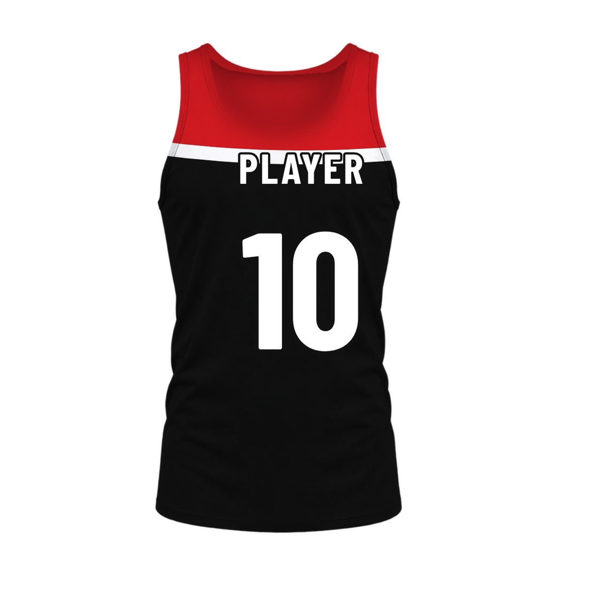Yoke AFL Guernsey: sublimated afl design, back view