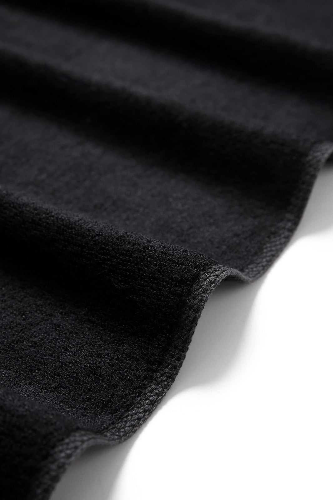 Bamboo Golf Towel with plastic hook - Black - View