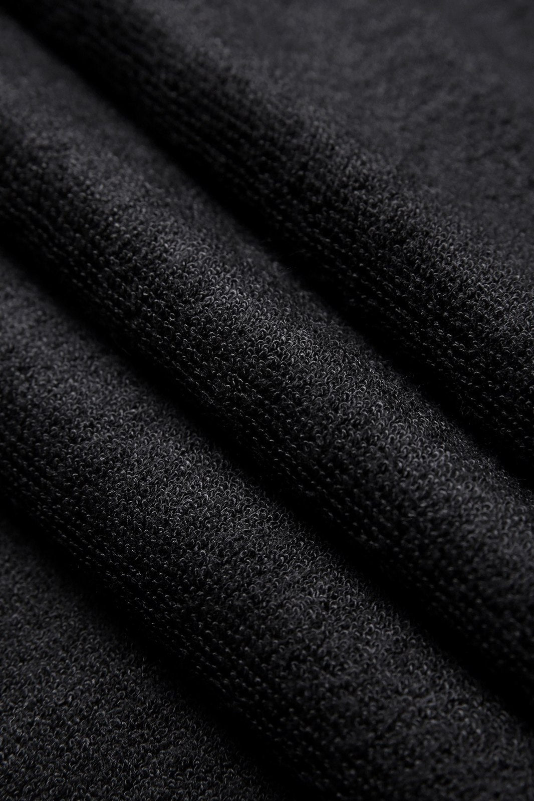 Bamboo Golf Towel with plastic hook - Black - View