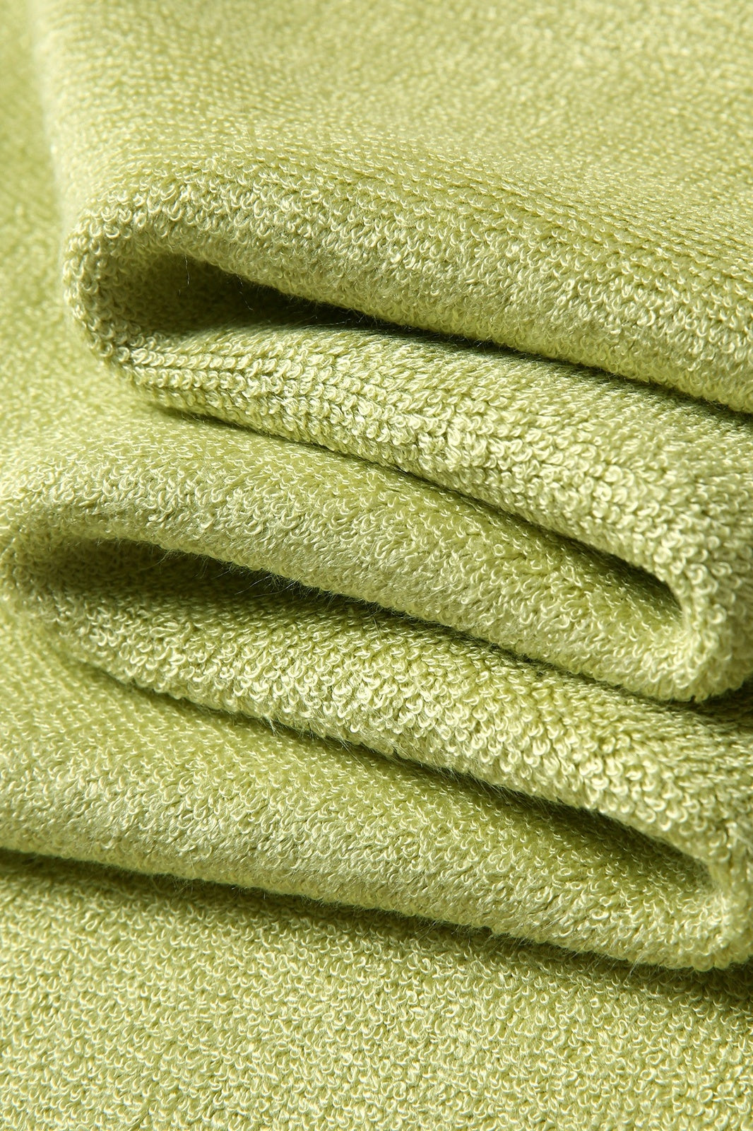 Bamboo Golf Towel with plastic hook - Lime - View