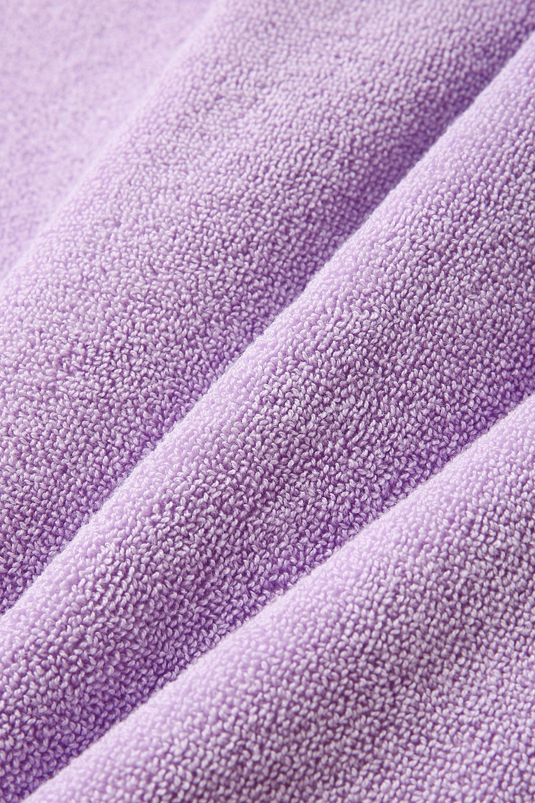 Adult's 380gsm 100% cotton hooded towel with kangaroo pocket - Lavender - View