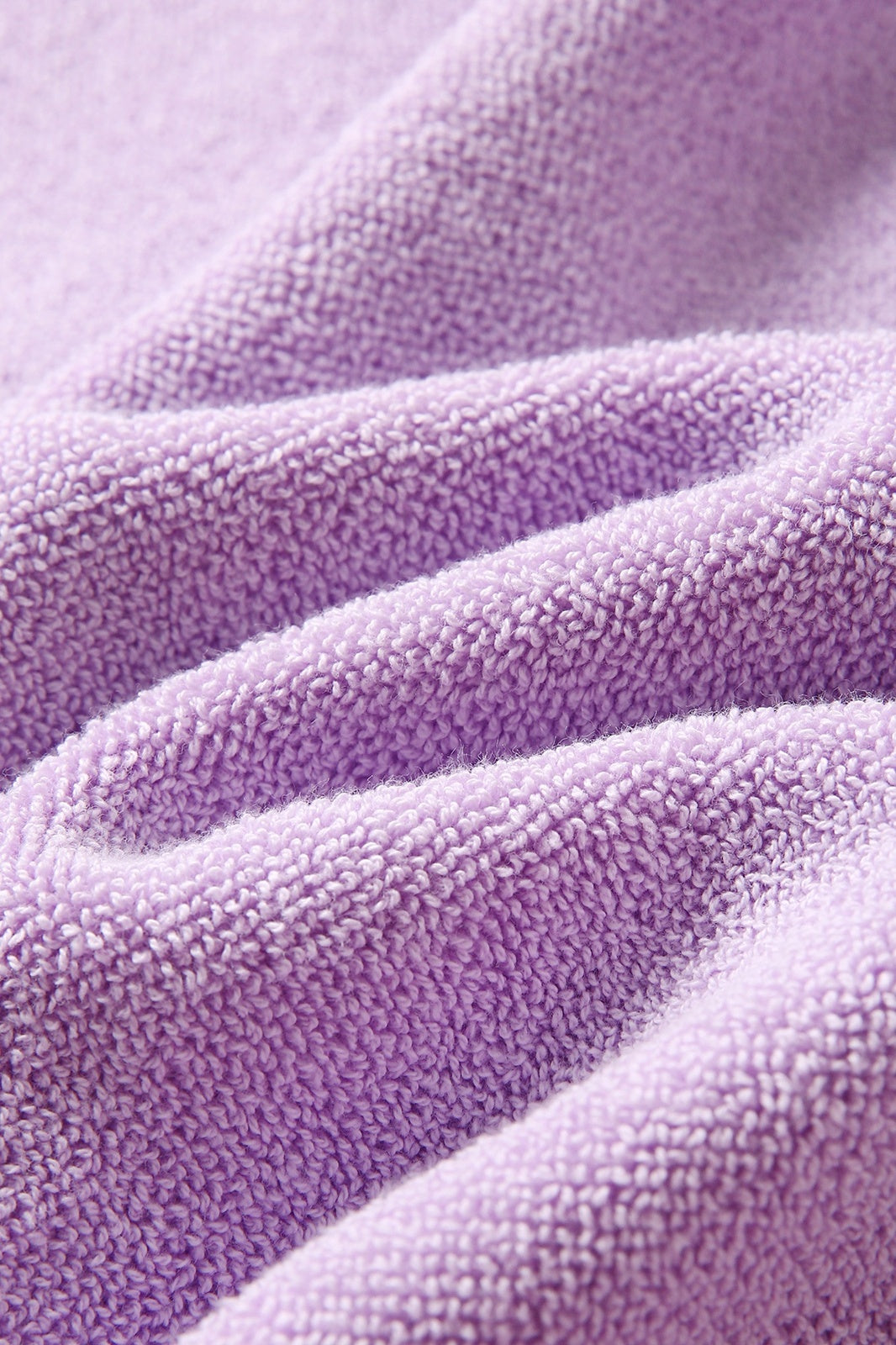 Adult's 380gsm 100% cotton hooded towel with kangaroo pocket - Lavender - View