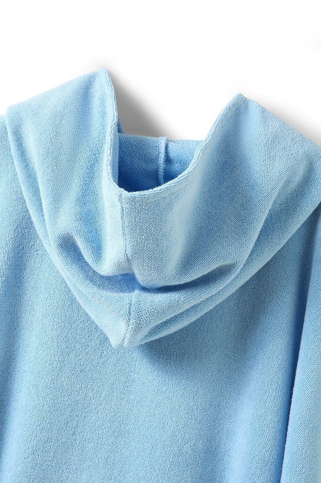 Adult's 380gsm 100% cotton hooded towel with kangaroo pocket - Sky Blue - View
