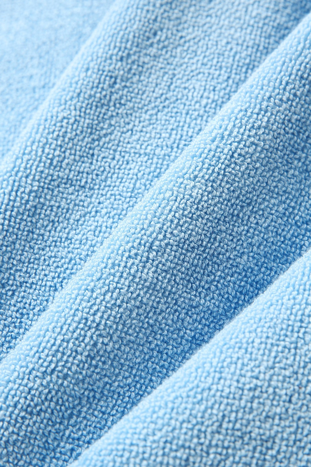 Adult's 380gsm 100% cotton hooded towel with kangaroo pocket - Sky Blue - View
