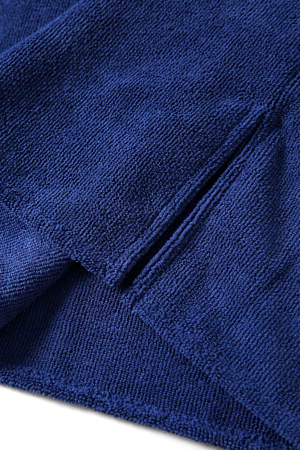 Adult's 300gsm polyester/nylon hooded towel with kangaroo pocket - Royal Blue - View