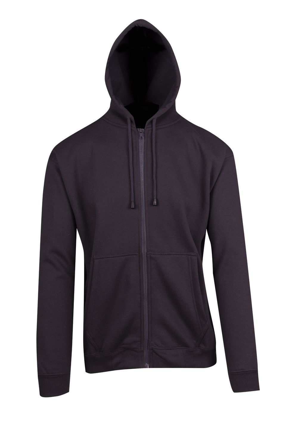 Mens Zip Hoodies with Pocket - New Charcoal - Front
