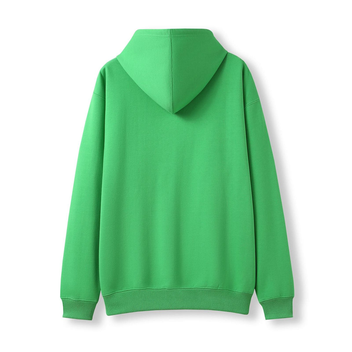Mens Zip Hoodies with Pocket - Emerald Green - Back