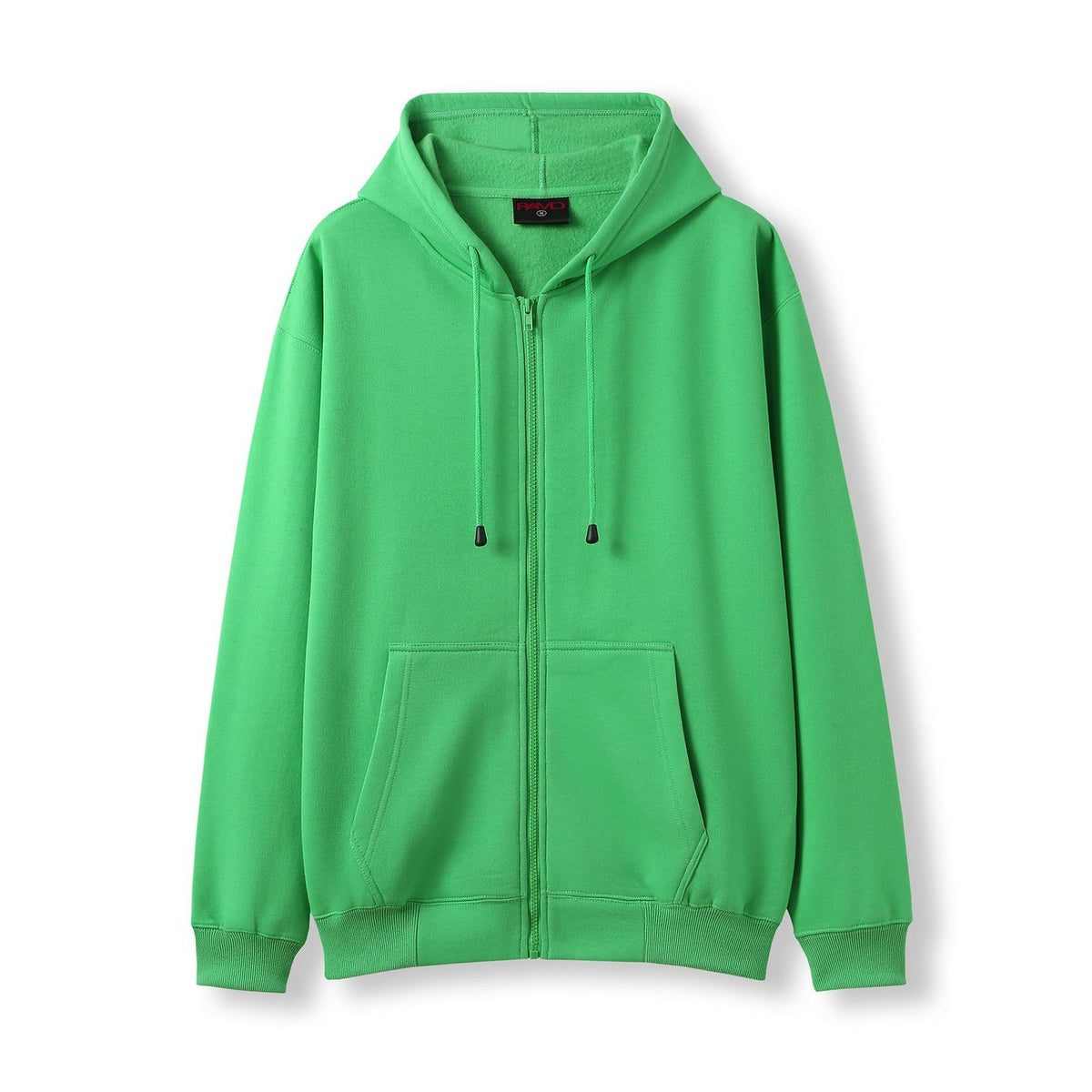 Mens Zip Hoodies with Pocket - Emerald Green - Front