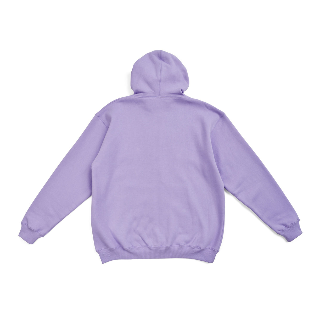 Mens Zip Hoodies with Pocket - Lavender - Back