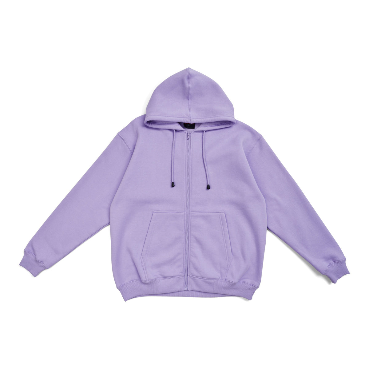 Mens Zip Hoodies with Pocket - Lavender - Front