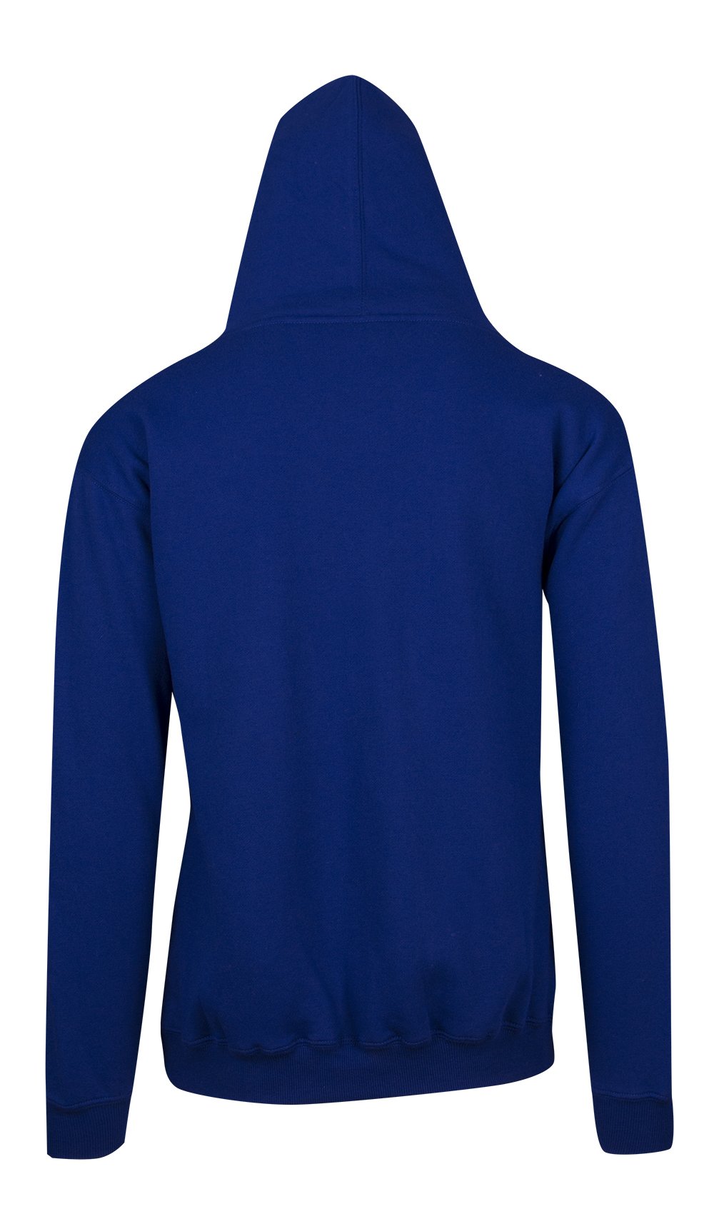 Mens Zip Hoodies with Pocket - Royal Blue - Back