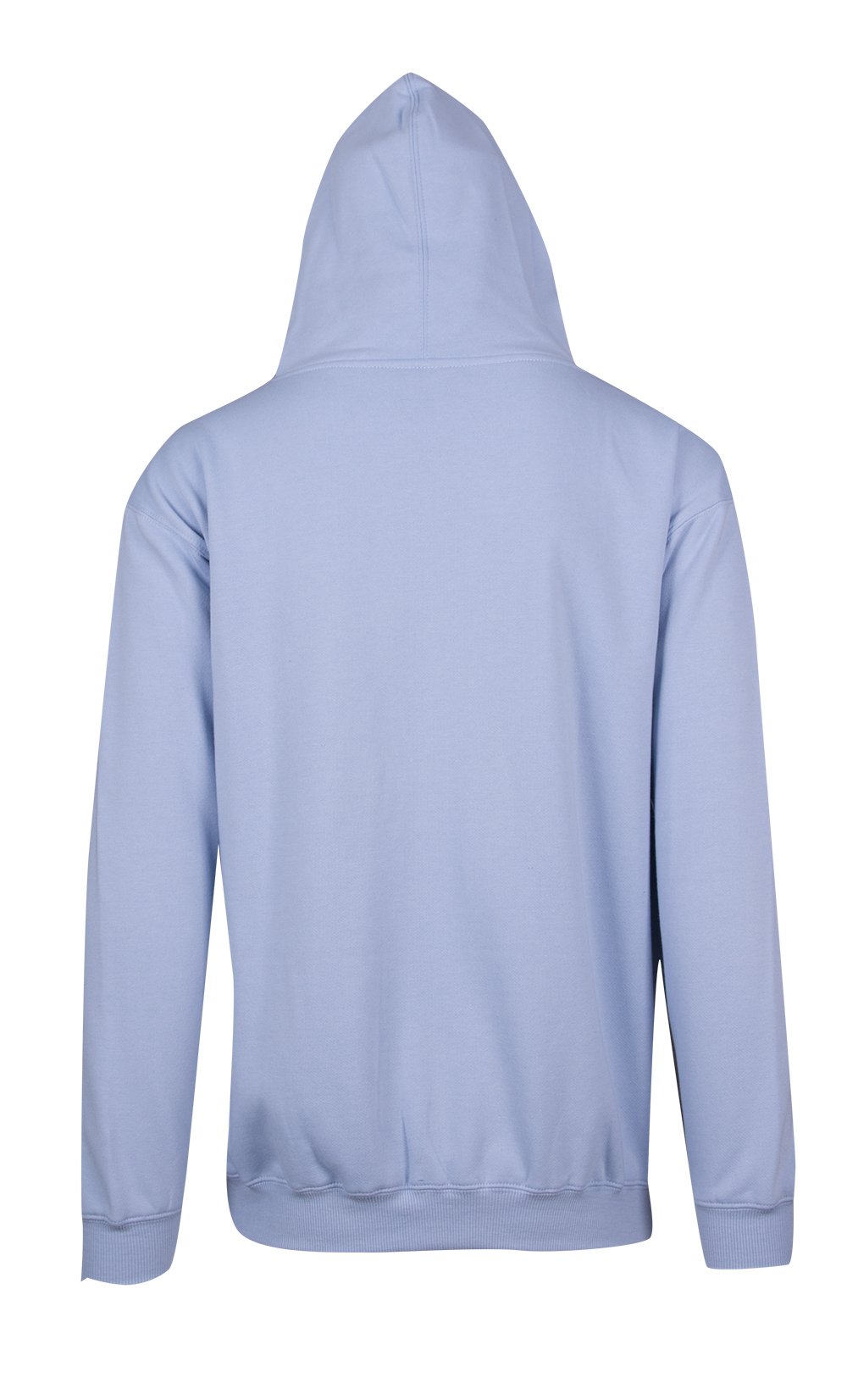 Mens Zip Hoodies with Pocket - Sky Blue - Back