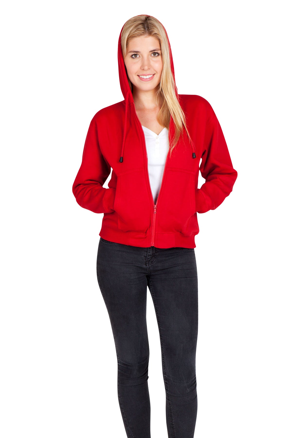 Womens/Juniors Zipper Hoodies with Pocket - view