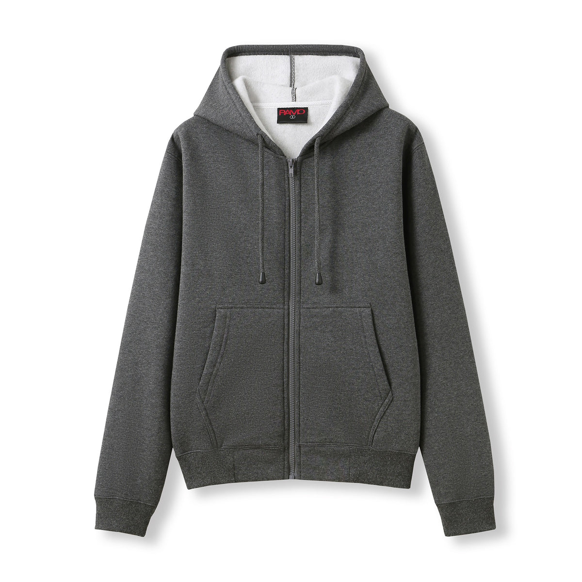 Womens/Juniors Zipper Hoodies with Pocket - Dark Marl - Front