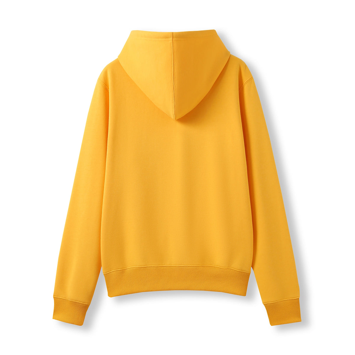 Womens/Juniors Zipper Hoodies with Pocket - Gold - Back