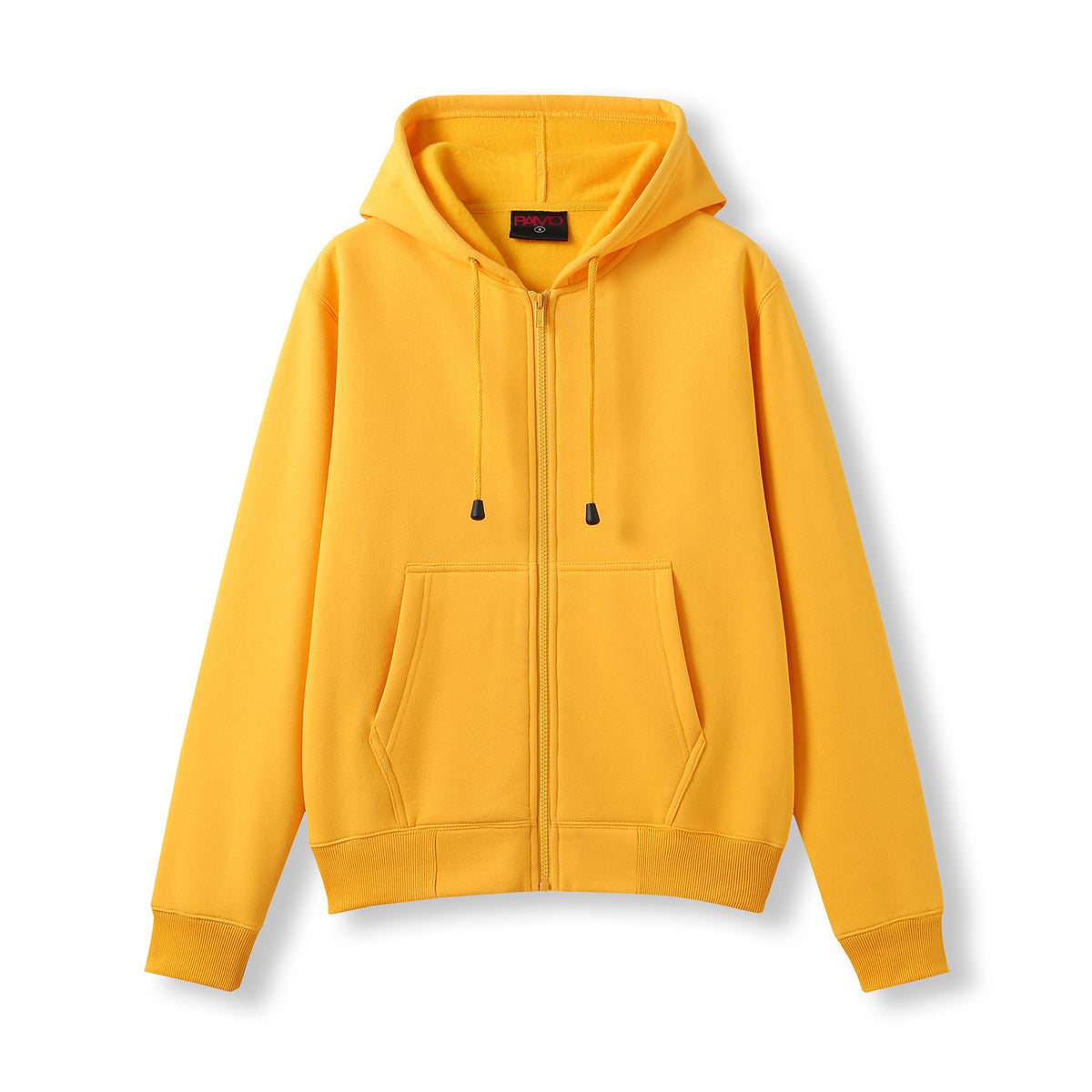 Womens/Juniors Zipper Hoodies with Pocket - Gold - Front