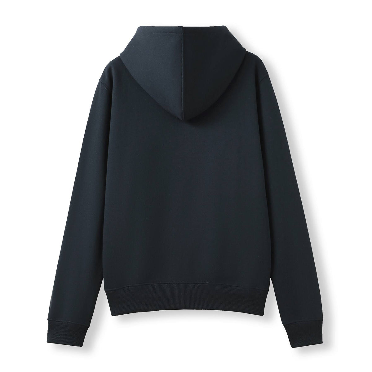 Womens/Juniors Zipper Hoodies with Pocket - Navy Blue - Back