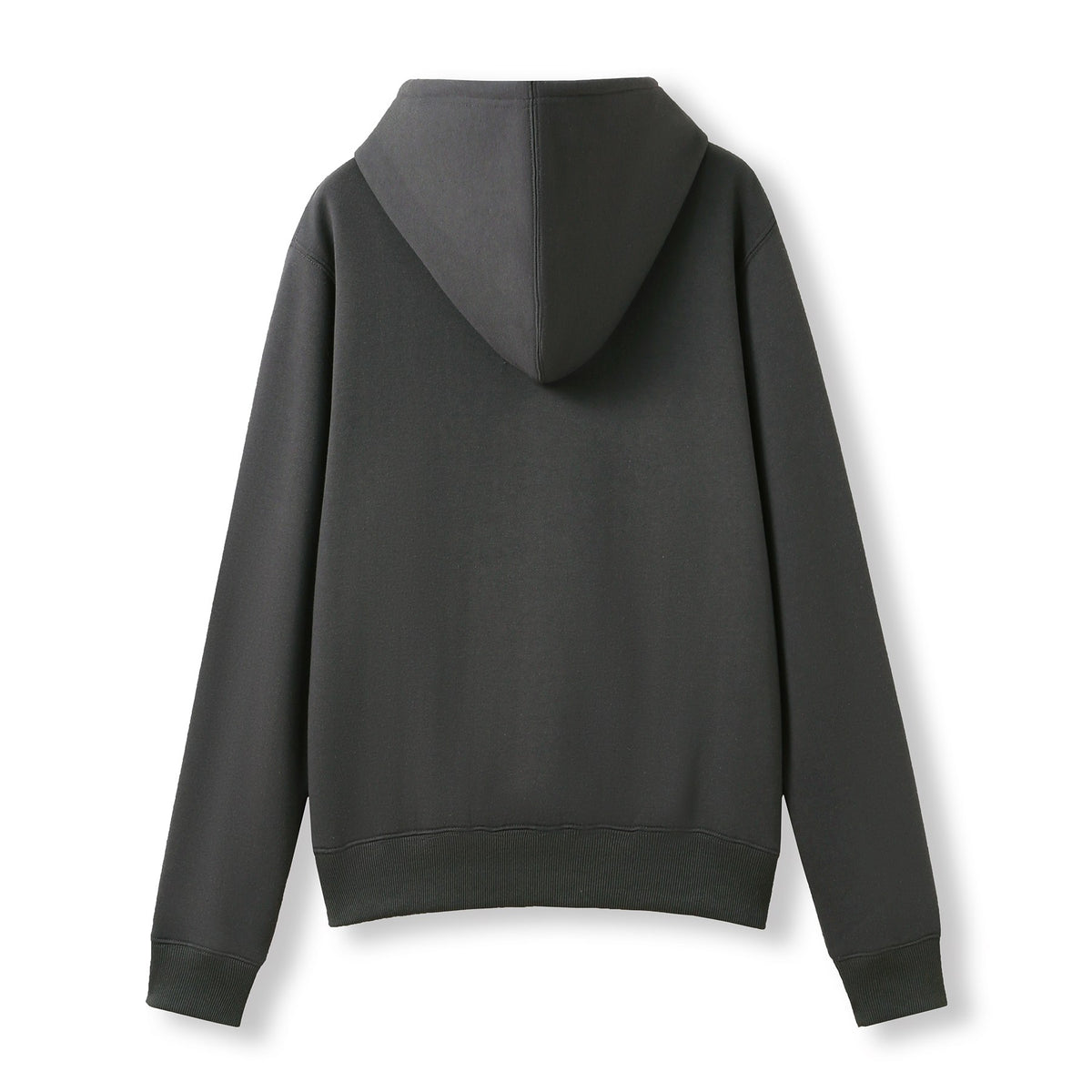 Womens/Juniors Zipper Hoodies with Pocket - New Charcoal - Back