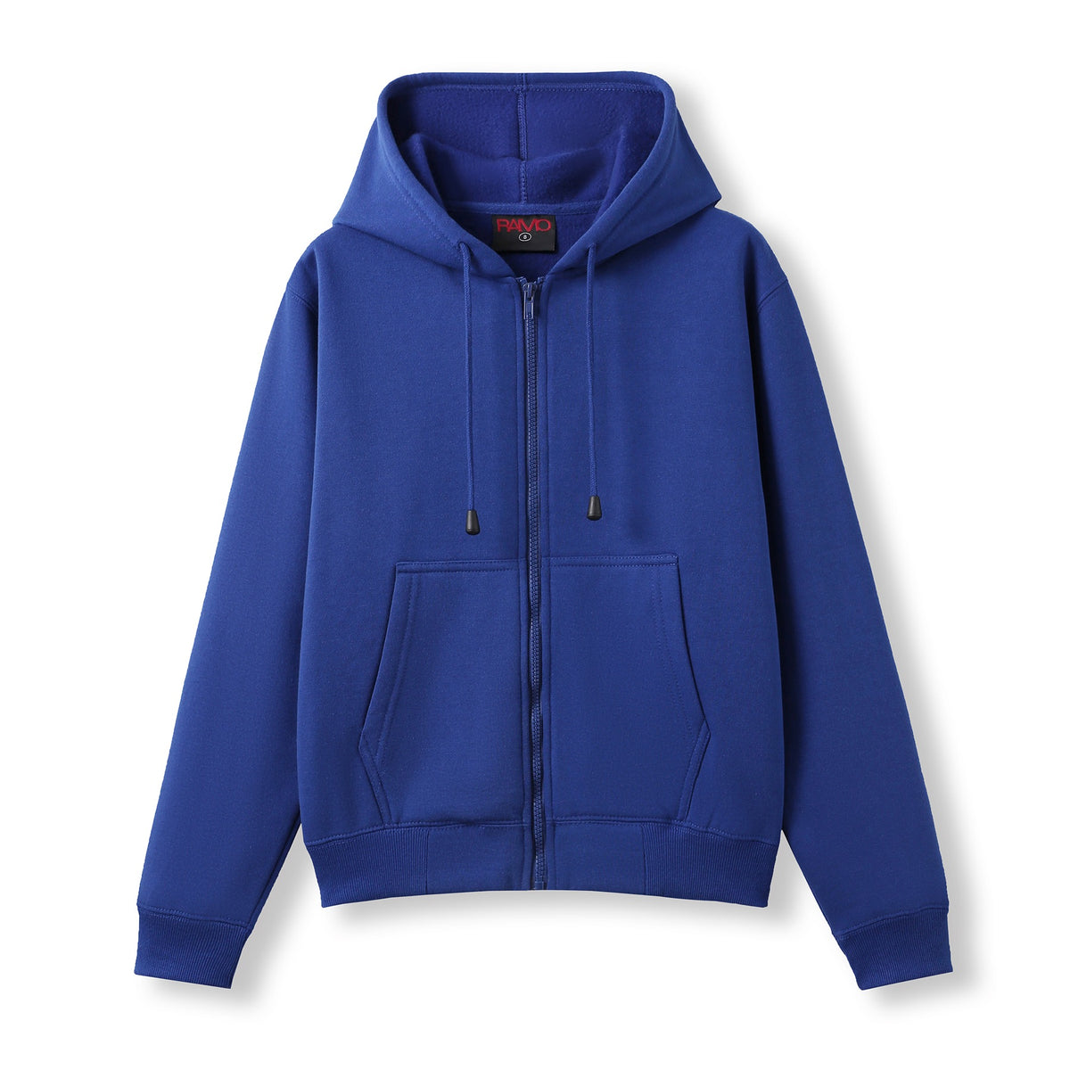Womens/Juniors Zipper Hoodies with Pocket - Royal Blue - Front