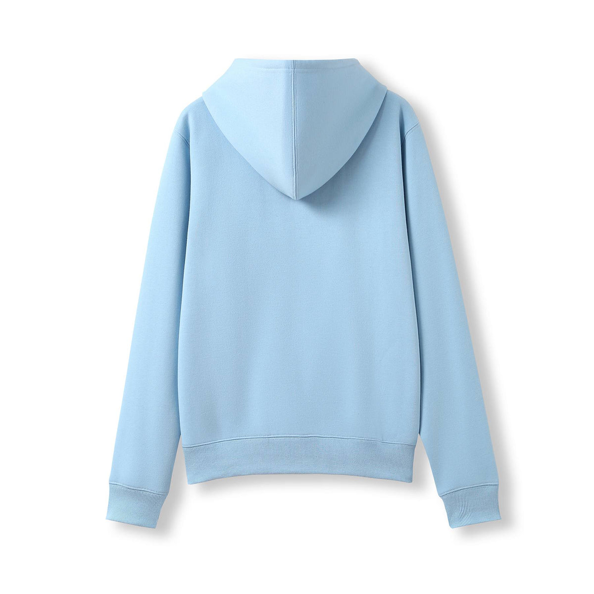 Womens/Juniors Zipper Hoodies with Pocket - Sky Blue - Back