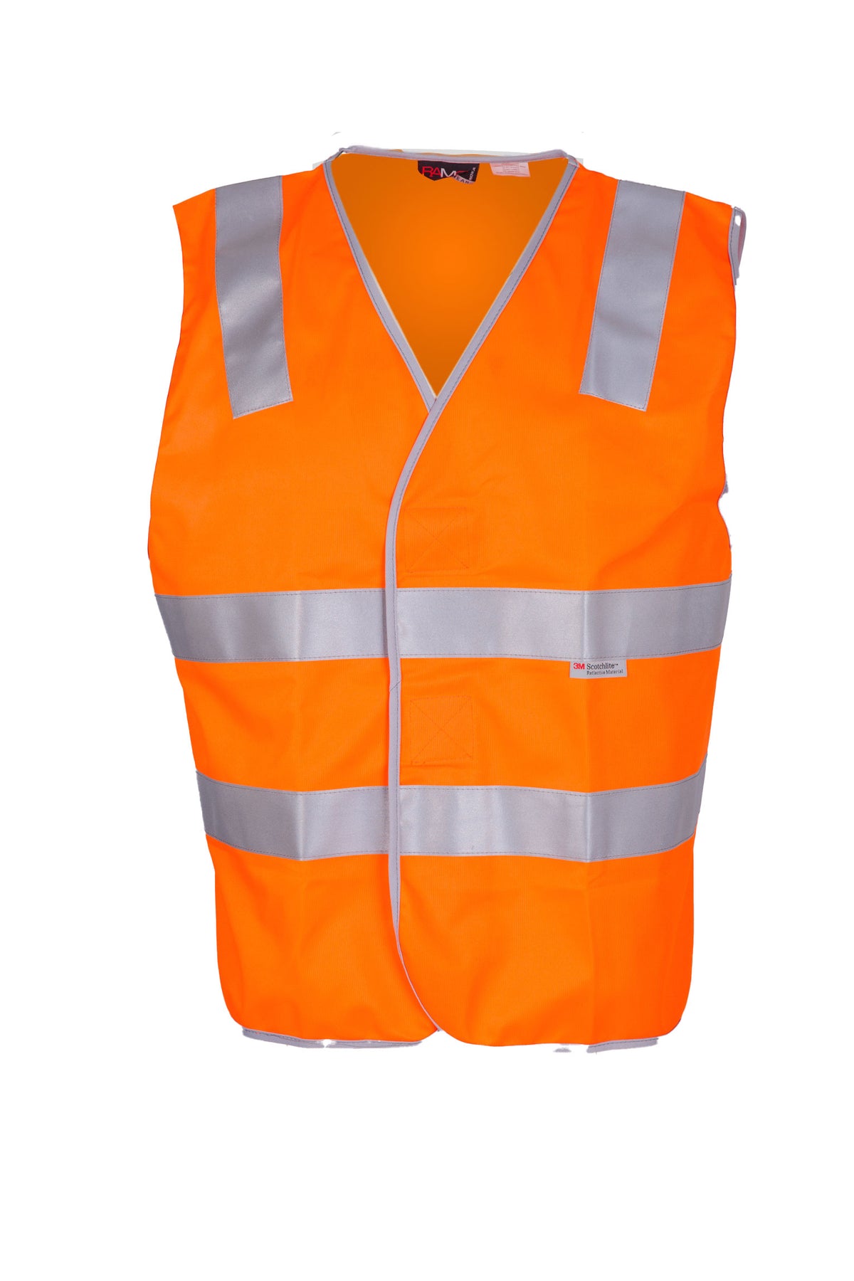 100% Polyeter Vest with 3M reflective tape - Orange
