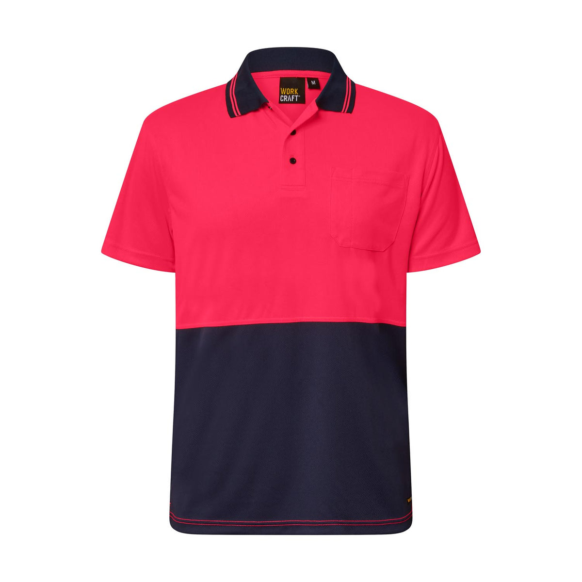 Hi Vis Short Sleeve Micromesh Polo with Pocket 5