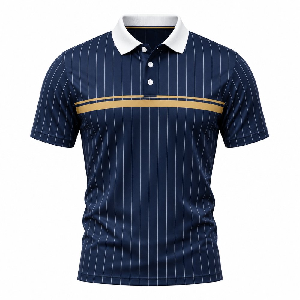 Custom sublimated real estate polo mock-up