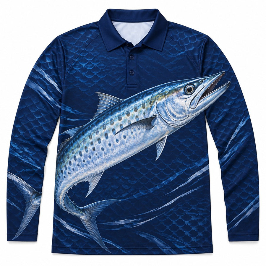 Long sleeve fishing polo